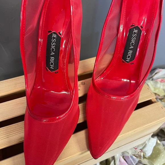 Jessica Rich red stiletto Pumps size 8.5. NWOT - Picture 5 of 5